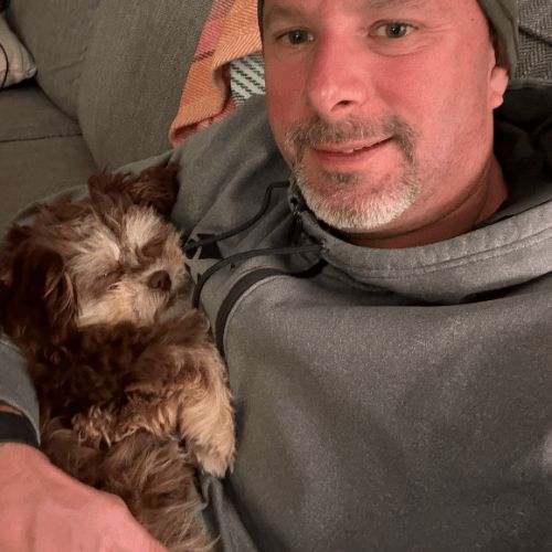 Brian and his dog Penny